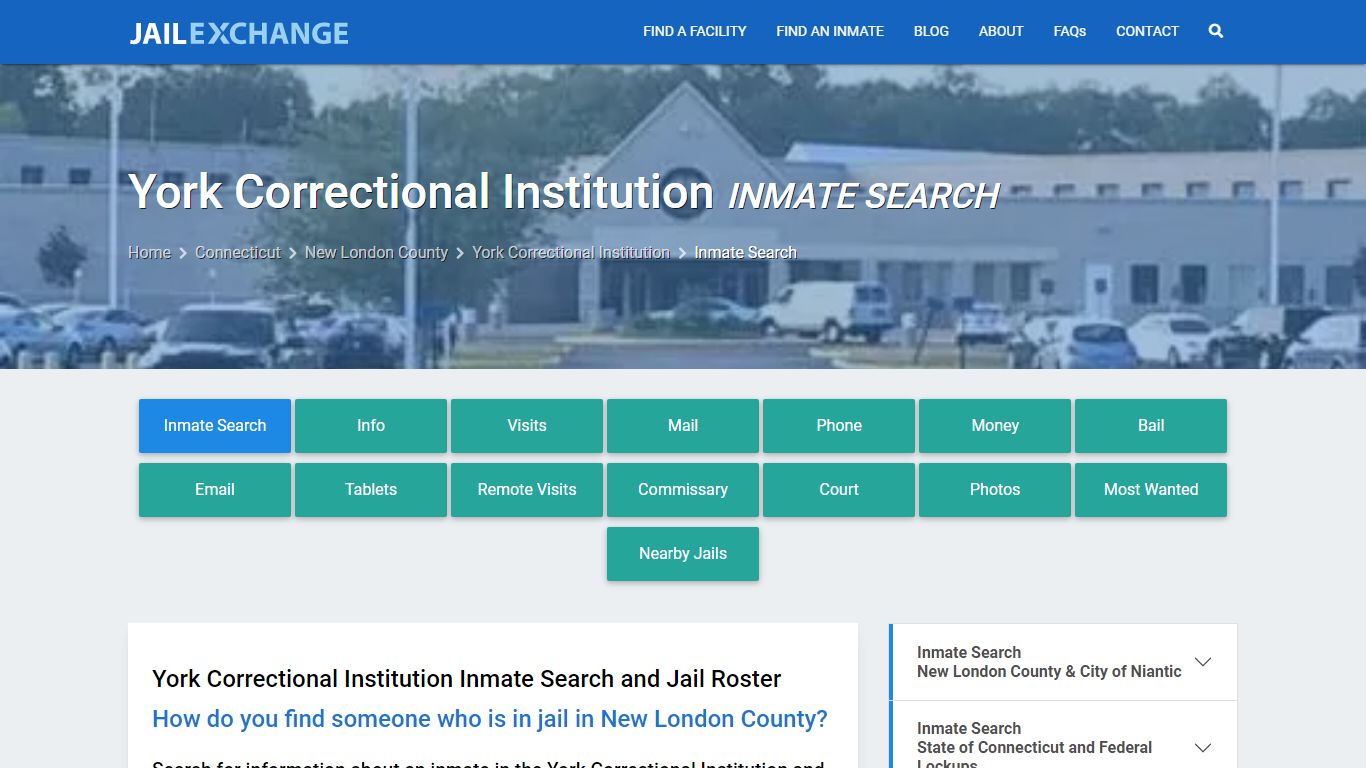 York Correctional Institution Inmate Search - Jail Exchange